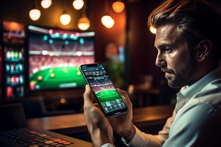Layar taruhan Baccarat dengan informasi odds yang jelas